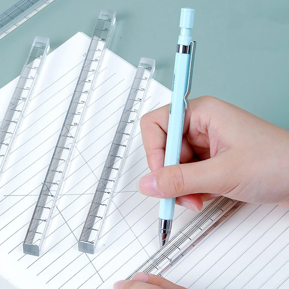 Drawing Stencils Transparent Ruler Set Precise for Geometry Tool Architecture Supply Acrylic