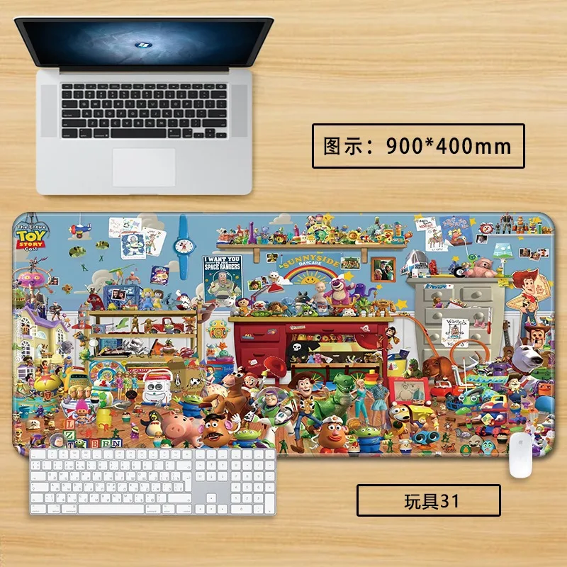 Disney Toy Story XXL podkładki pod mysz dla mężczyzny kobiety ponadgabarytowa mata na stół Cartoon Woody podkładka pod mysz akcesoria komputerowe artykuły biurowe