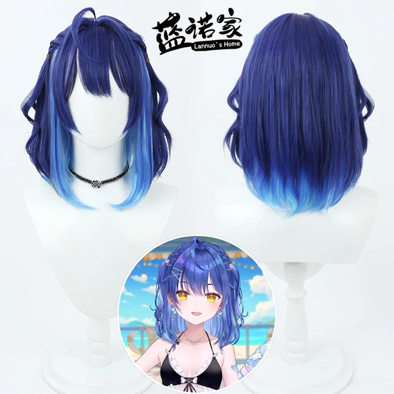 

NIJISANJI Amane Kanata Cosplay Wig Anime Game Roleplay Party Costume Prop Synthetic Hair Heat Resistant Fiber