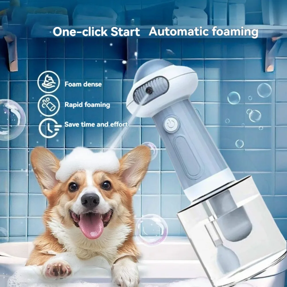 

Pet Cleaning Bathing Electric Foam Machine Usb Charging Automatic Soap Dispenser Foam Machine Pet Accessories
