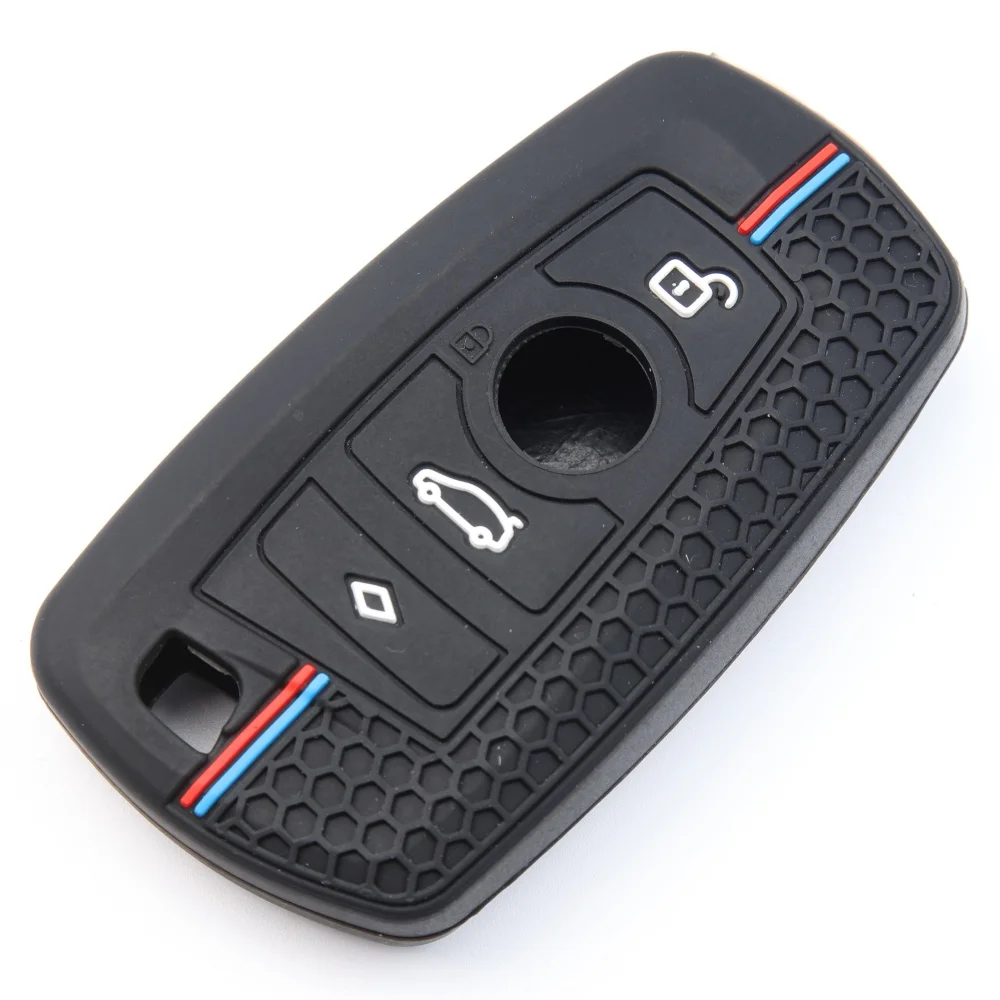 Silicone Car Key Case Cover Shell Fob for BMW F30 F31 F32 F34 F20 F21 F07 F10 1 3 5 7 Series  M3 M4 X1 X3 G01 X4 G02 X5 F15 F16
