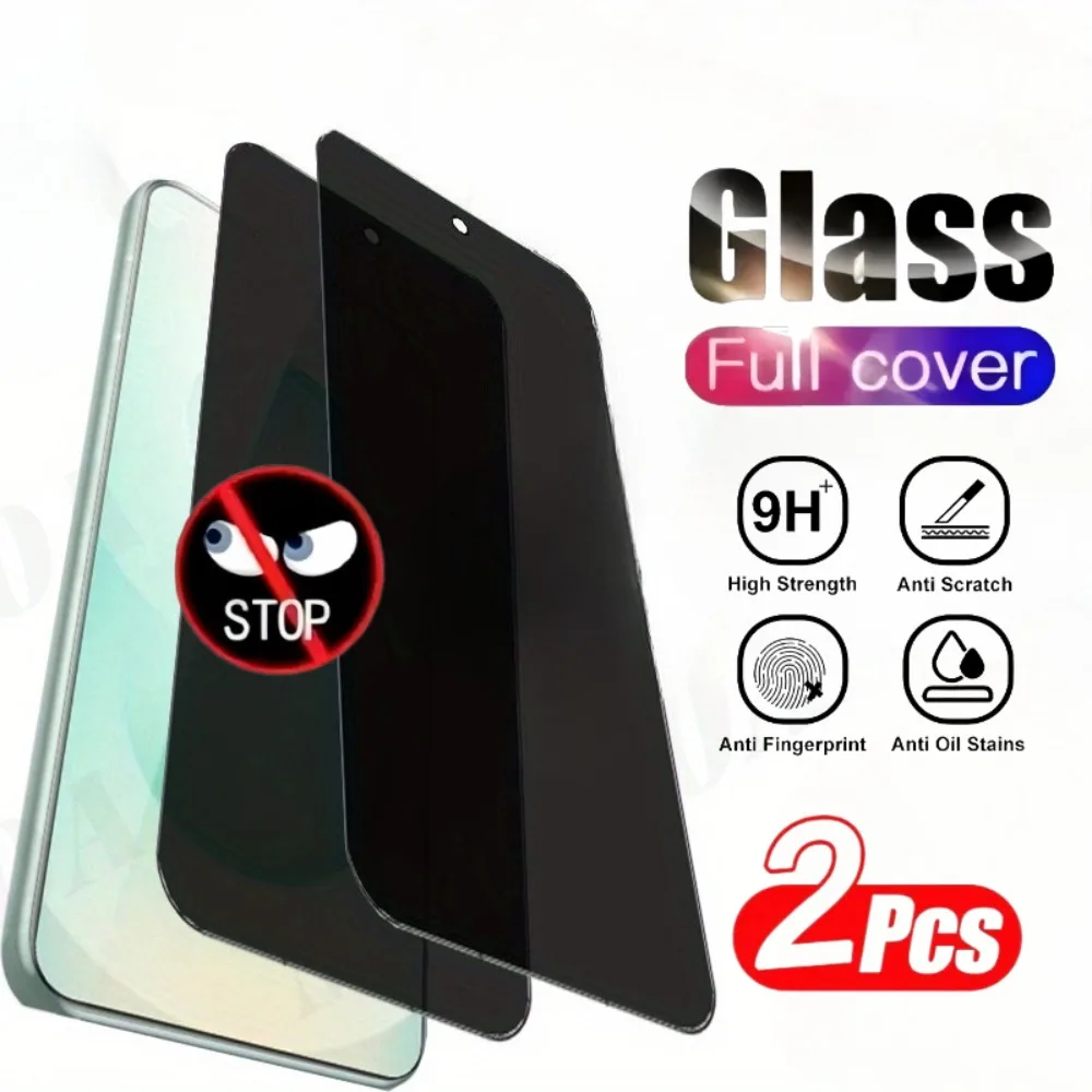 

2 шт., антишпионское закаленное стекло для Samsung Galaxy S25 Edge S24 S25 Ultra S23 S22 S21 Plus S24 S23 FE, защитная пленка с полным покрытием