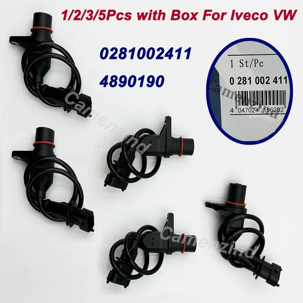 W magazynie 1/2/3/5szt 0281002411 281002411   Czujnik położenia wału korbowego do F-250 I-veco Euro Cargo VW 2R 0906433 C 4890190