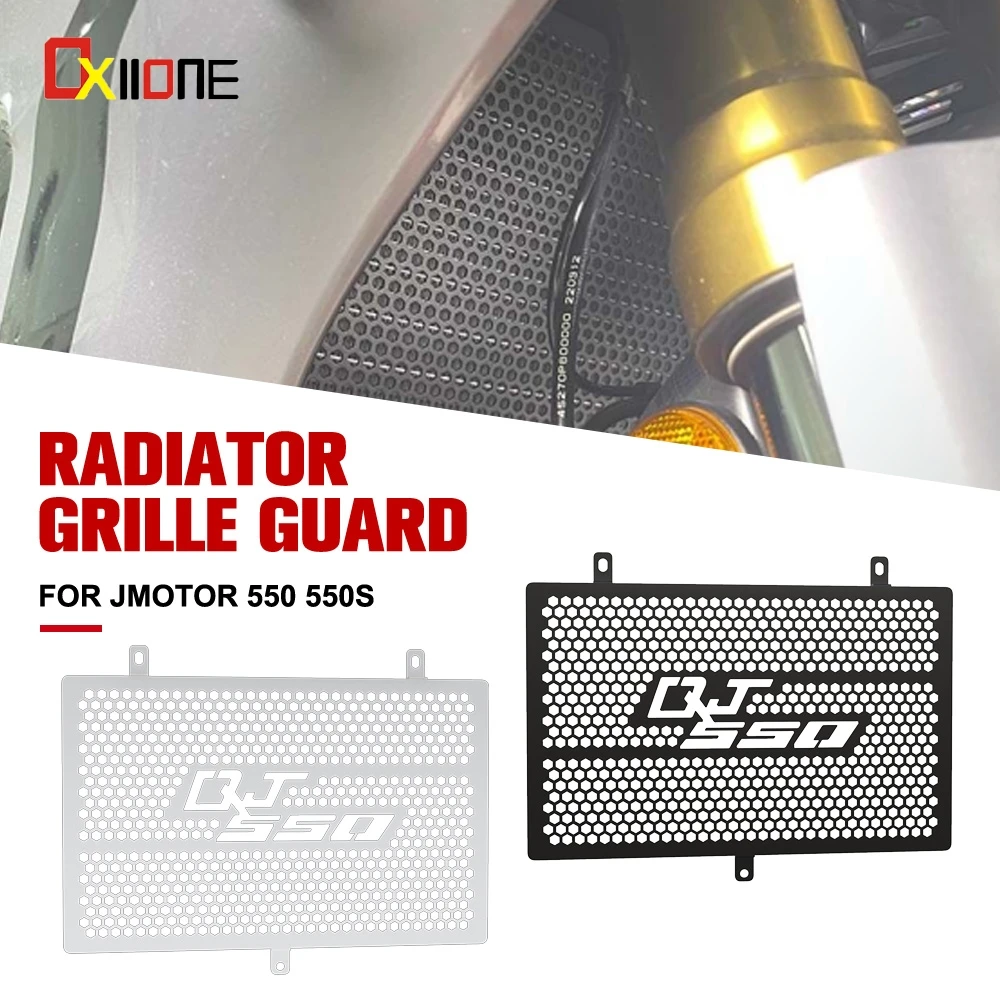 

For JMOTOR 550 550S Motorcycle Radiator Guard Grille Protect Oil Cooler Cover Protection Accessories Aluminum Alloy QJ MOTOR