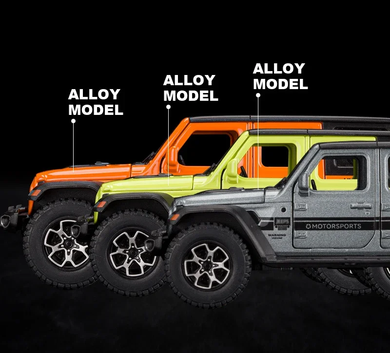 1:32 Jeeps Wrangler Sahara Off-Road Alloy Car Diecasts & Toy Vehicles Car Model Sound and light Car Toys For Kids Gifts