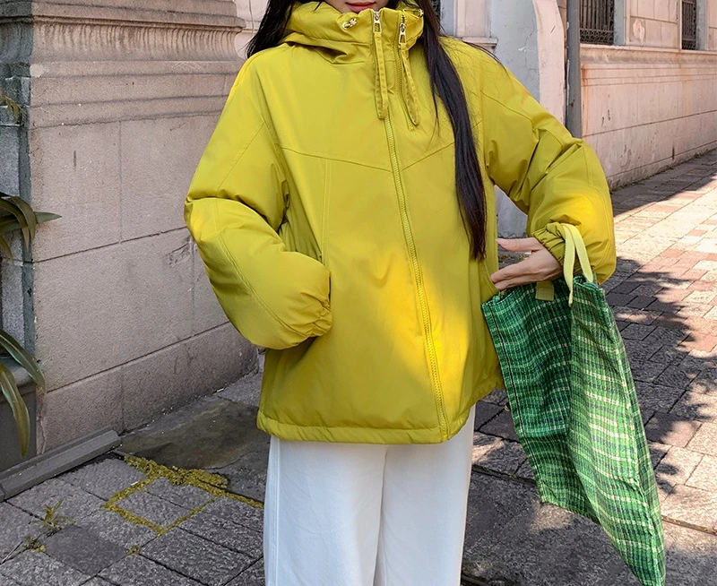 

Casual and Fashionable Hooded Cotton Jacket for Women's Winter New Style 2025 Popular Temperament Top Jacket