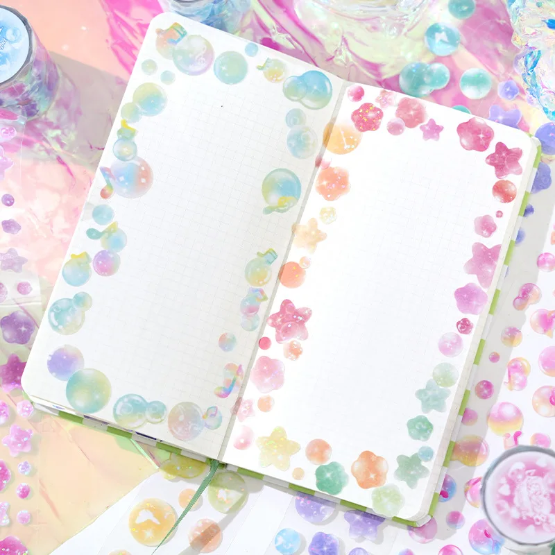 5cm*3m évjárat Buborék Célszalag matricák decorativa botot labels scrapbooking accessor planner handmade Bazáráru lap Anyagellátás