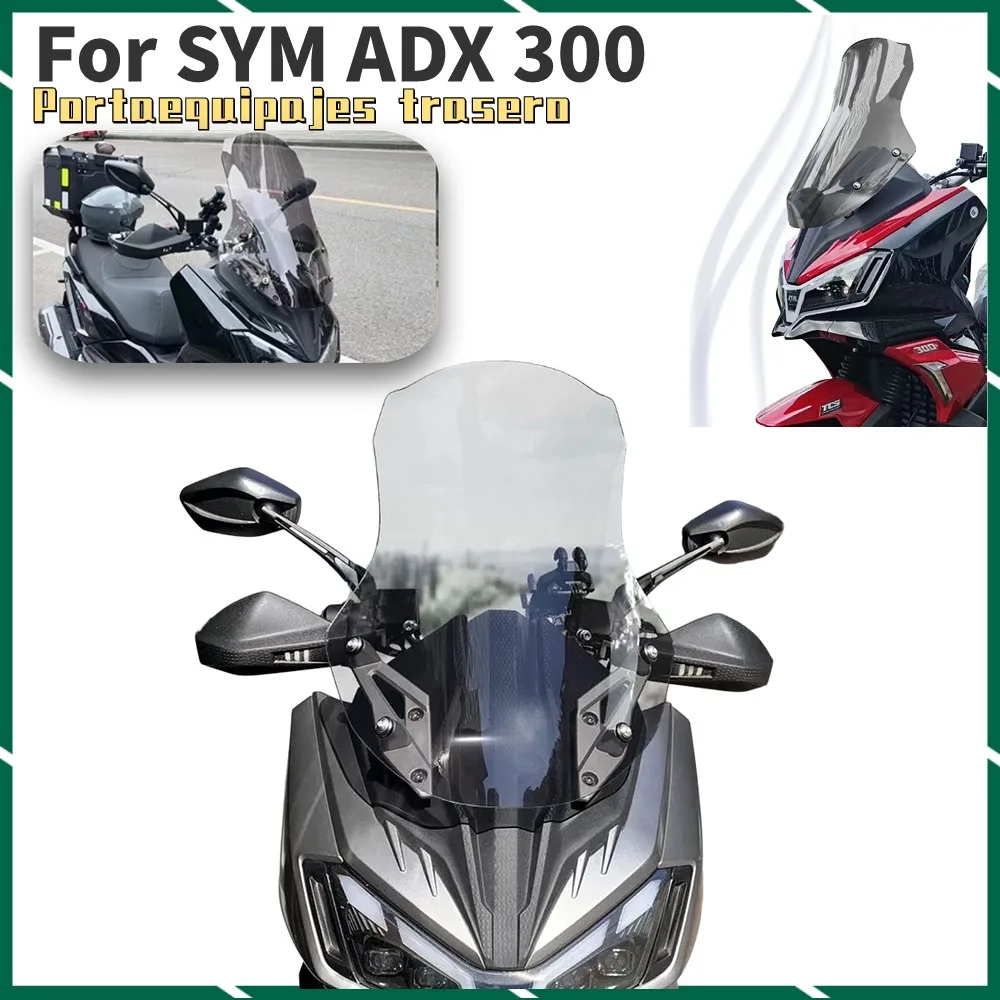 New For SYM ADX 300 300ADX ADX300 ADX 300 Front Windshield Modification Heightened And Thickened Windshield