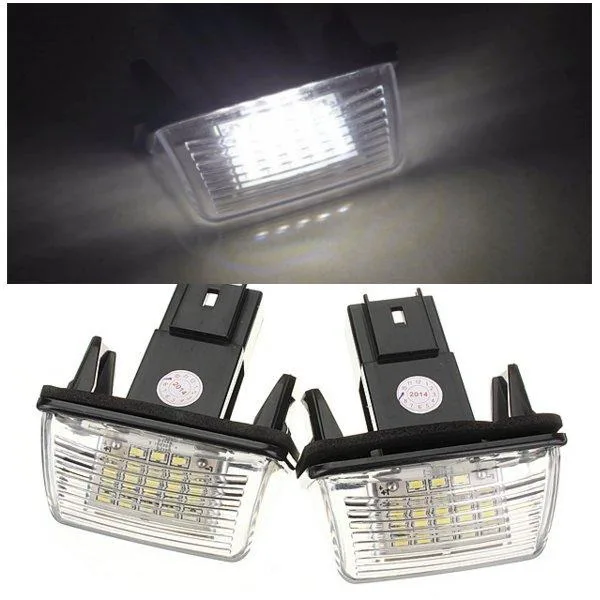 

2PCS 18 LED SMD License Number Plate Light For Peugeot Citroen