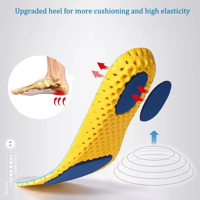 Neue Orthopädische Memory Foam Einlegesohlen Sport Einsatz für Füße Mann Frauen Sohlen Pad Schuhe Sohle Mesh Orthesen Atmungsaktive Lauf Kissen – Detail 5