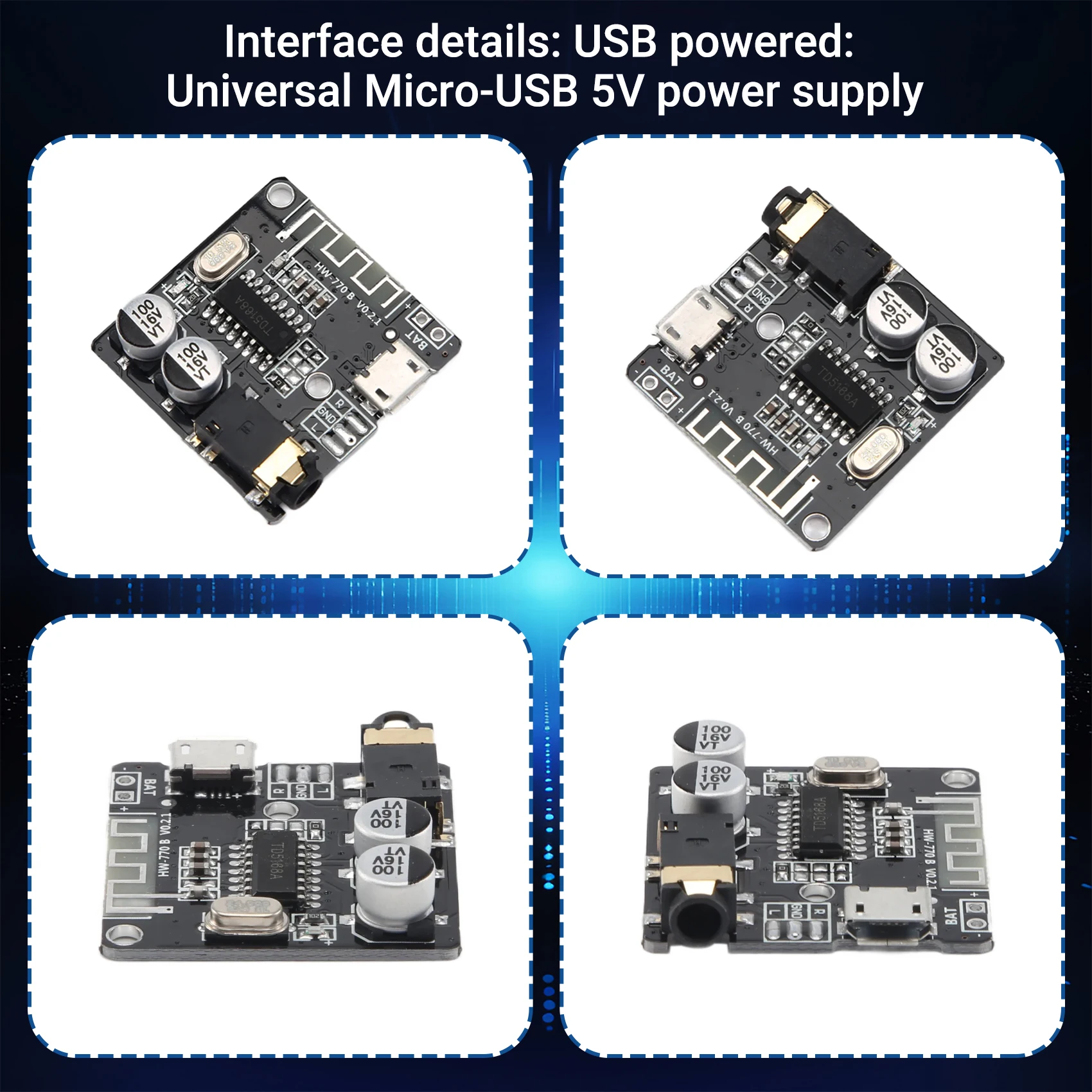 AEF7-VHM-314 Bluetooth Audio Receiver Board Bluetooth 5,0 Mp3 Verlustfreie Decoder Board Wireless Stereo Musik Modul 10 Stücke