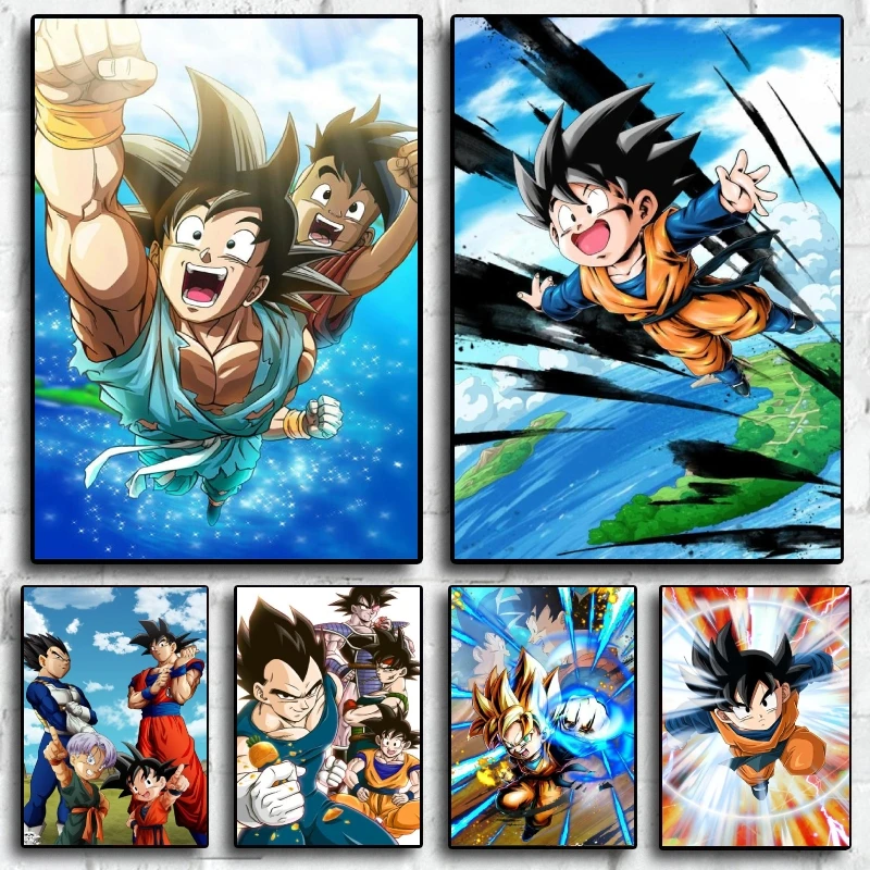 

Selected Dragon Ball Goku Decorative Paintings Made of High Quality Canvas Material Adding Artistic and Anime Charm To Your Home