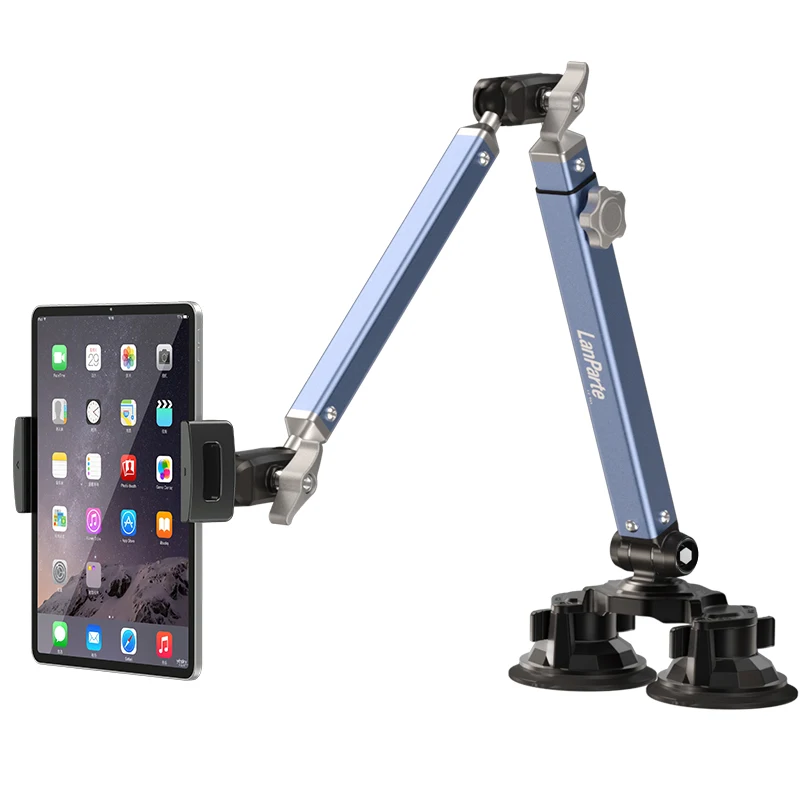 

Lanparte Heavy Duty Angle Adjustable Tablet Holder Mobile Phone Lazy Stand with Dual Suction Mount