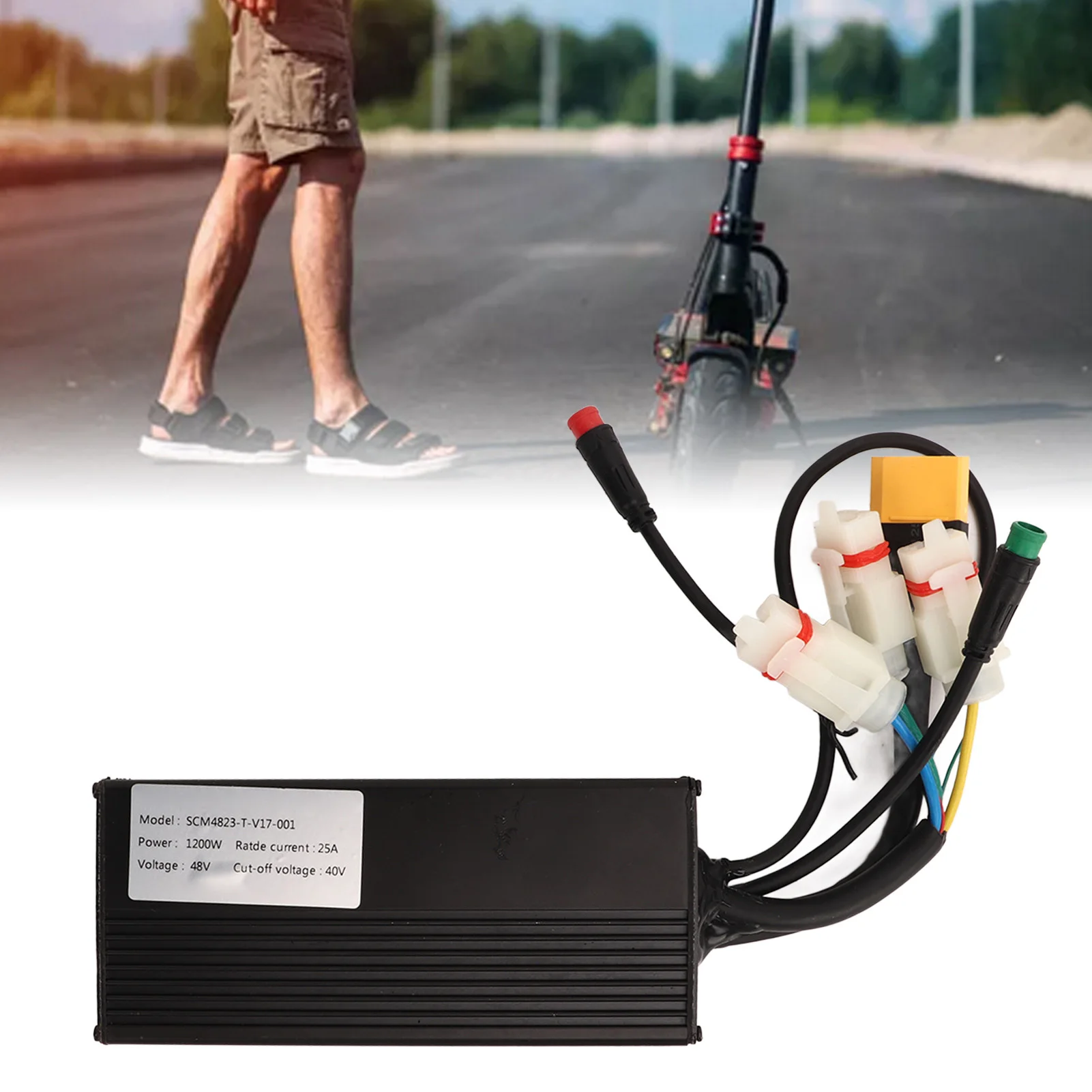 Scooter Speed Controller 48V 1200W Aluminium Alloy Circuit Protection Motor Controller For DUCATI For XT90 Scooter