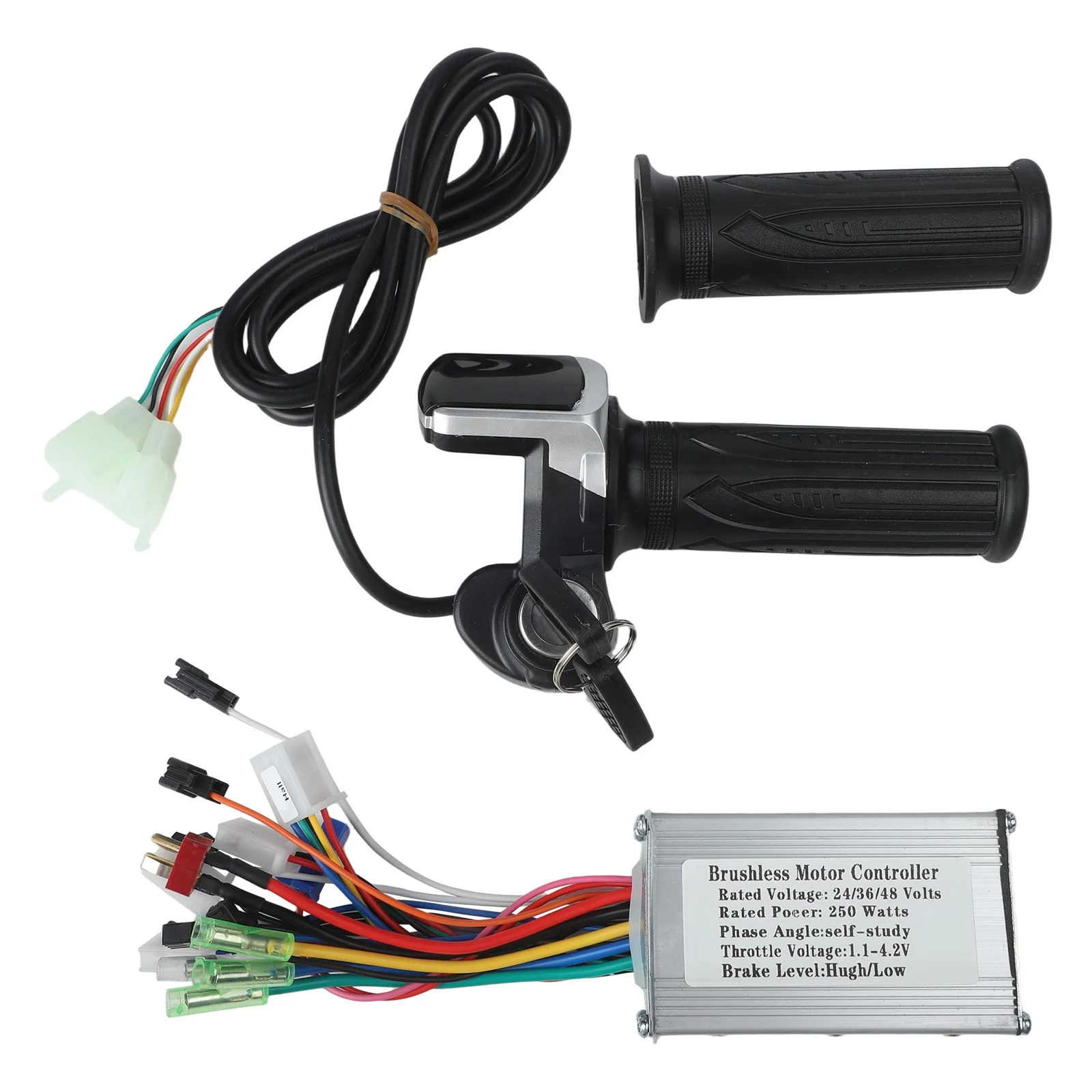 

24/36V/48V 250W Ebike Brushless Motor Controller LCD Display Throttle Handlebar Kit Replacement Parts Ebike Accessories