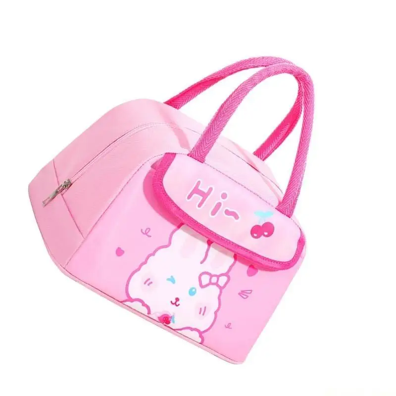 31BE Multiple Compartment Insulated Lunch Bag Durability Oxfords Fabric Meal Bag for Students Worker Travel Essential