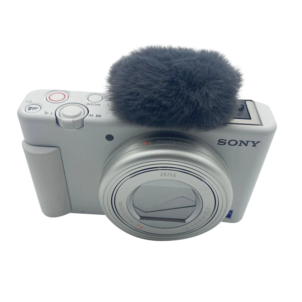 Blue Mantis Dead Cat Hot Shoes And Furry Windscreen For Sony ZV-1 Vlog  ZV1F Hot Boots Artifical Fur Windshield For Sony ZVE10
