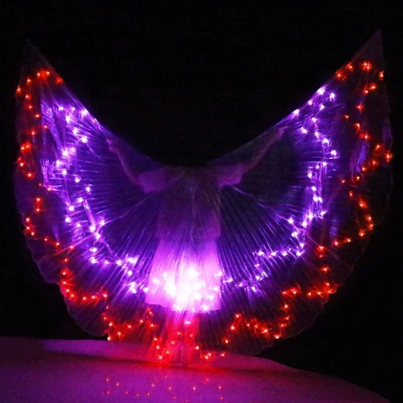 Women Belly dance LED Wings Colorful LED ISIS Wings Adult bellydance Professional Accessory Belly Dancing LED Wings No Sticks