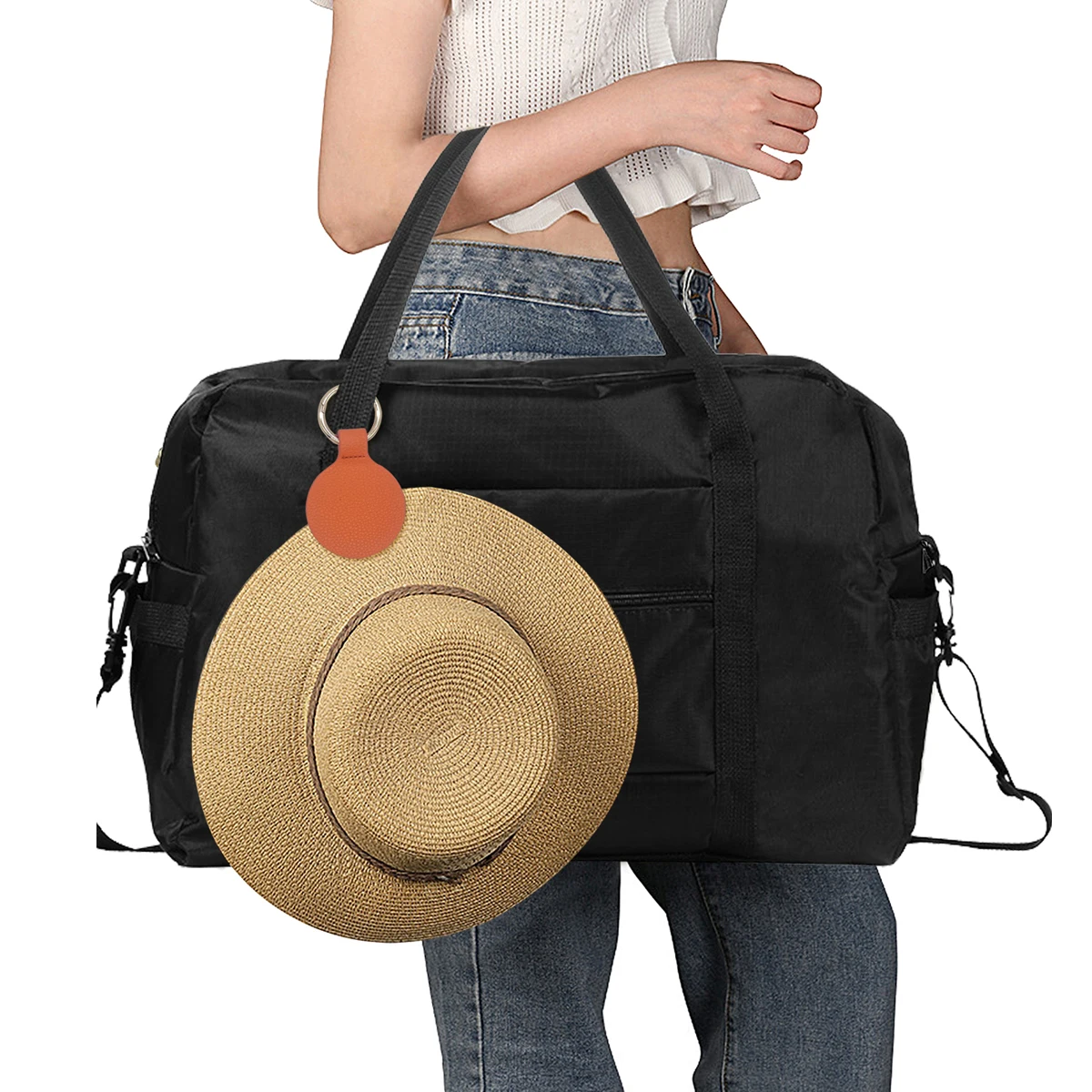 مشبك قبعة مغناطيسي على حامل الحقيبة ، مشبك حارس من الجلد الصناعي ، إكسسوارات حقيبة يد ، حقيبة ظهر ، أمتعة ، حقيبة سفر ، zmt ، 1 US