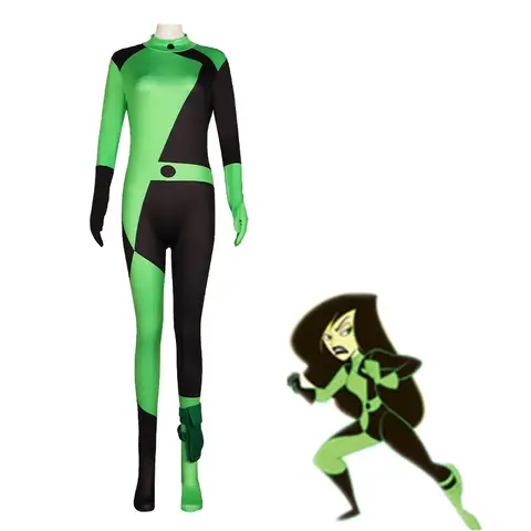 Spicy Women's Kids For Apple Shego Cosplay Costume Bodysuit Halloween Role Playing Garment China Mainland Origin Unique Special