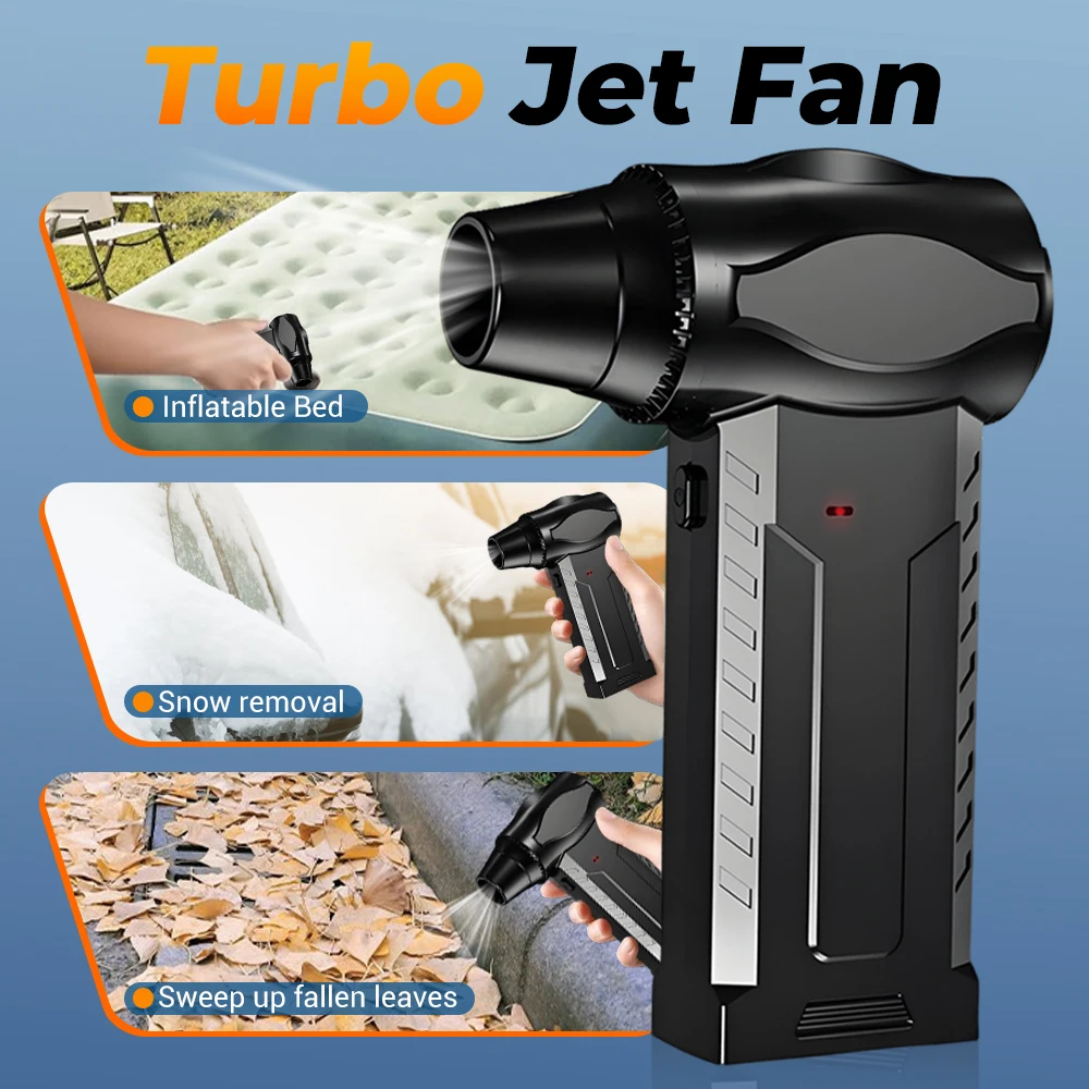 

Powerful Jet Blower 900000RPM High Speed Brushless Motor Dust Blower 10000mAh Violent Turbo Jet Fan Portable Car Vacuum Cleaner