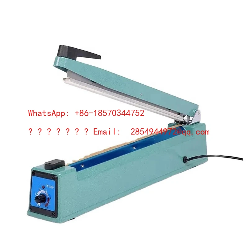 L  PFS-400 Aluminum Body Manual Pulse Sealing Machine Plastic Bag Sealing Machine