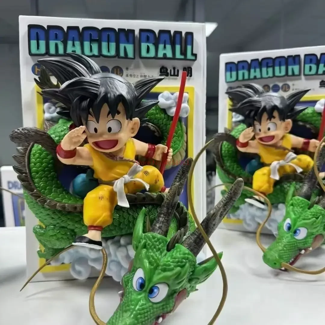 In Stock Comic Title Page Little Goku Anime Figure 30cm Statue Dragon Ball Super Goku Ornament 1:1 Remastered Version Gift Toys