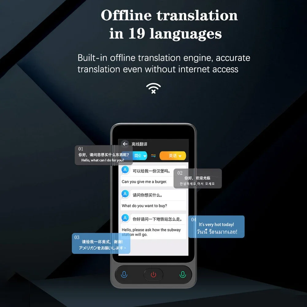 New Arrival  D10 Portable Language Translator 138 Language  Online 19 Offline Recording Photo Translation Ai Smart Translator