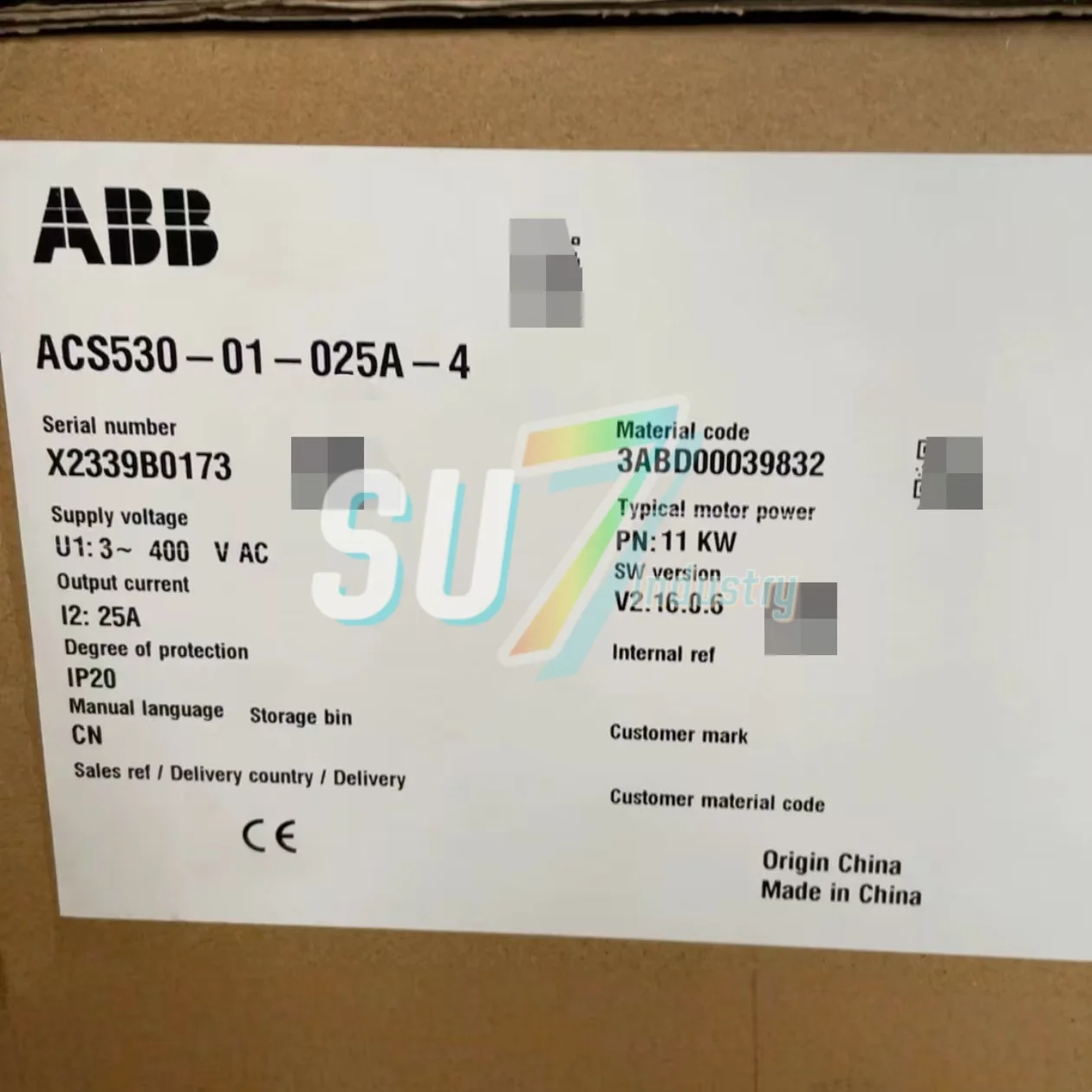 ACS530-01-017A-4  ACS530-01-025A-4   frequency converter   New original