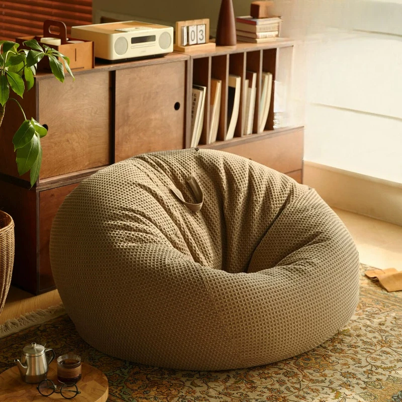 Floor Lounge Bean Bag Sofas Mini Single Relax Cushioned Bean Bag Sofas French Style Bedroom Small Puffs De Quarto Home Furniture