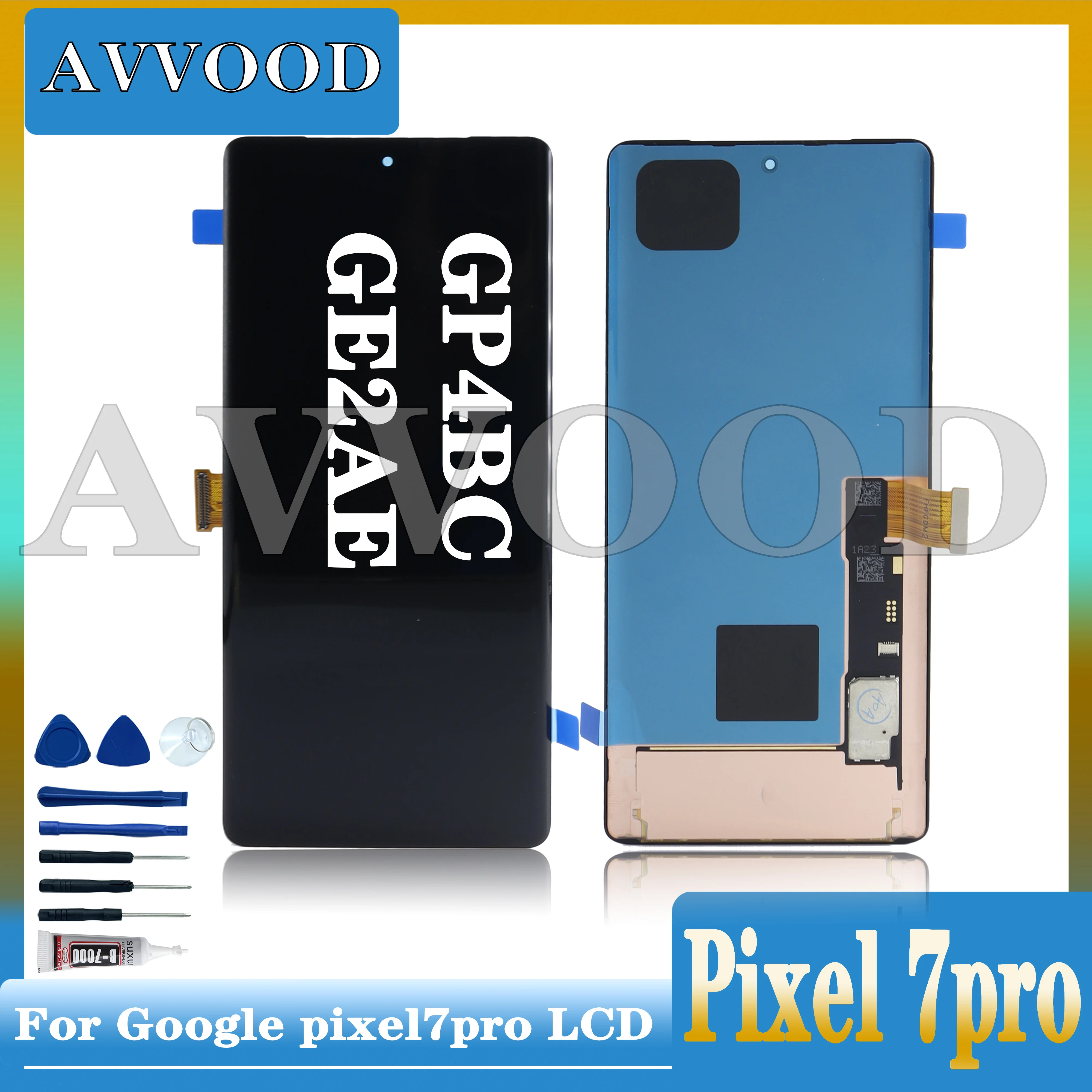 

6.7'' OLED For Google Pixel 7 Pro LCD GP4BC GE2AE Display Screen Touch Digitizer Assembly Display With Frame Touch Screen