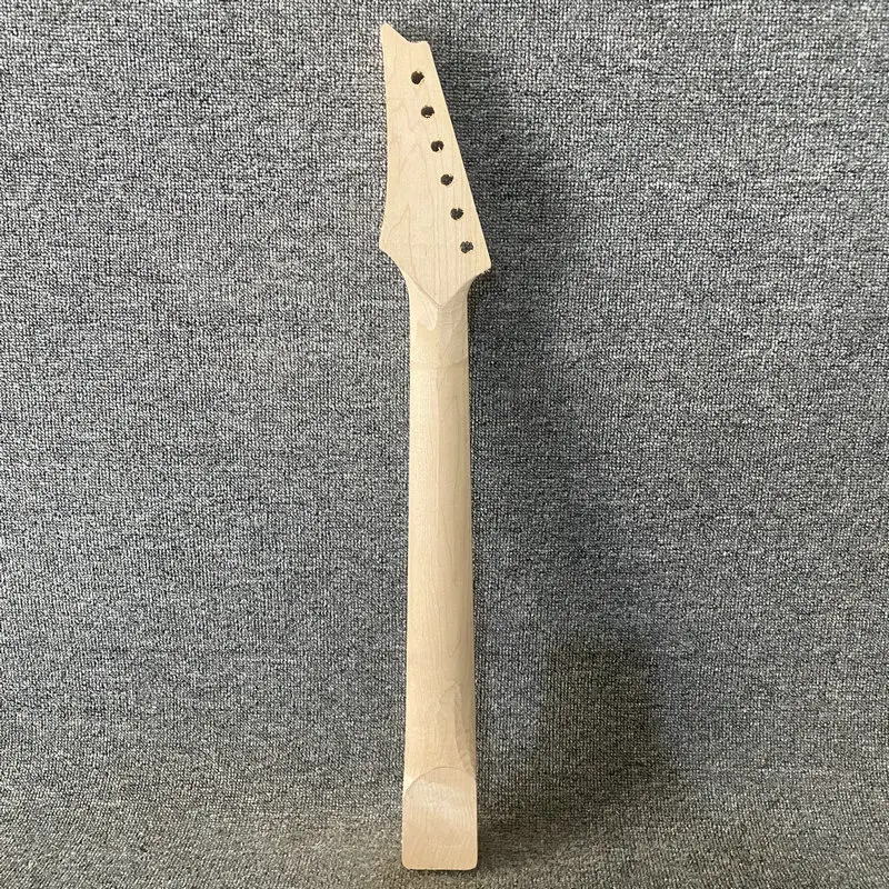LN206  Short Scales Length Mini Electric Guitar Neck 24 Frets No Paints DIY Replace Right Hand Maple+Rosewood - view 5