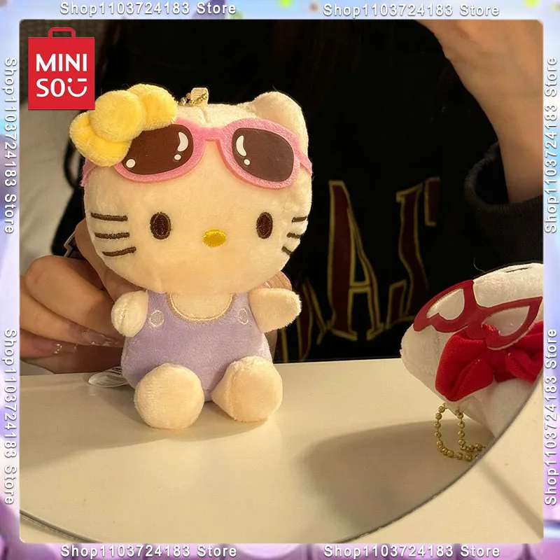 Miniso Sanrio Boneca Bonito Gato Dos Desenhos Animados, Círculo De Natação, Biquíni De Alta Beleza, Decoração Pingente De Mochila, Presente De Mini Boneca