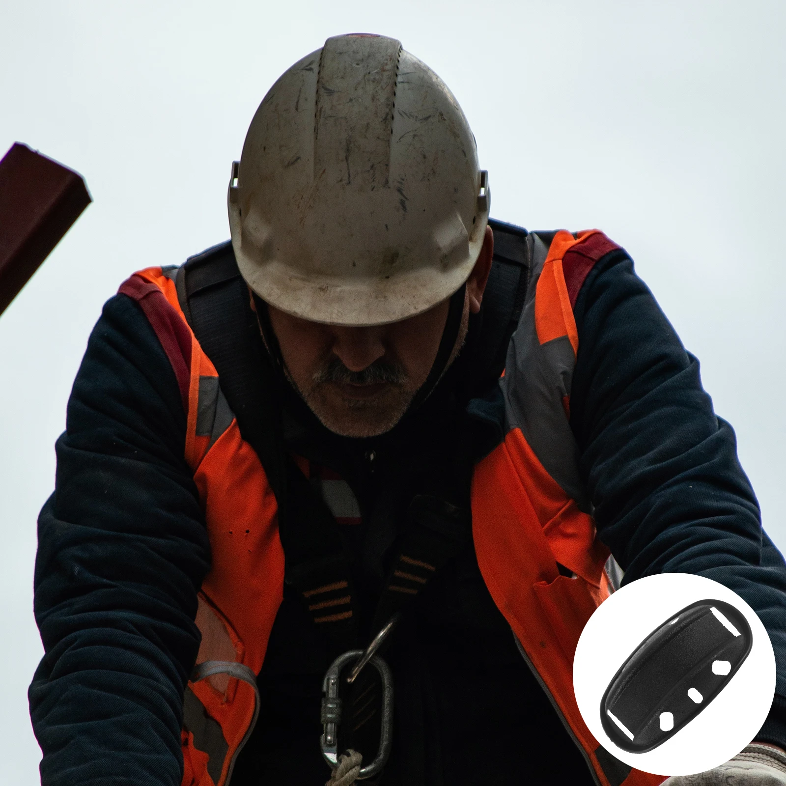 20-teiliges Kinnpolster für Schutzhelm, Kinnbecher, Tarnung, Schutz, Radfahren, Fußballschutz, schwarzes Kunststoffzubehör