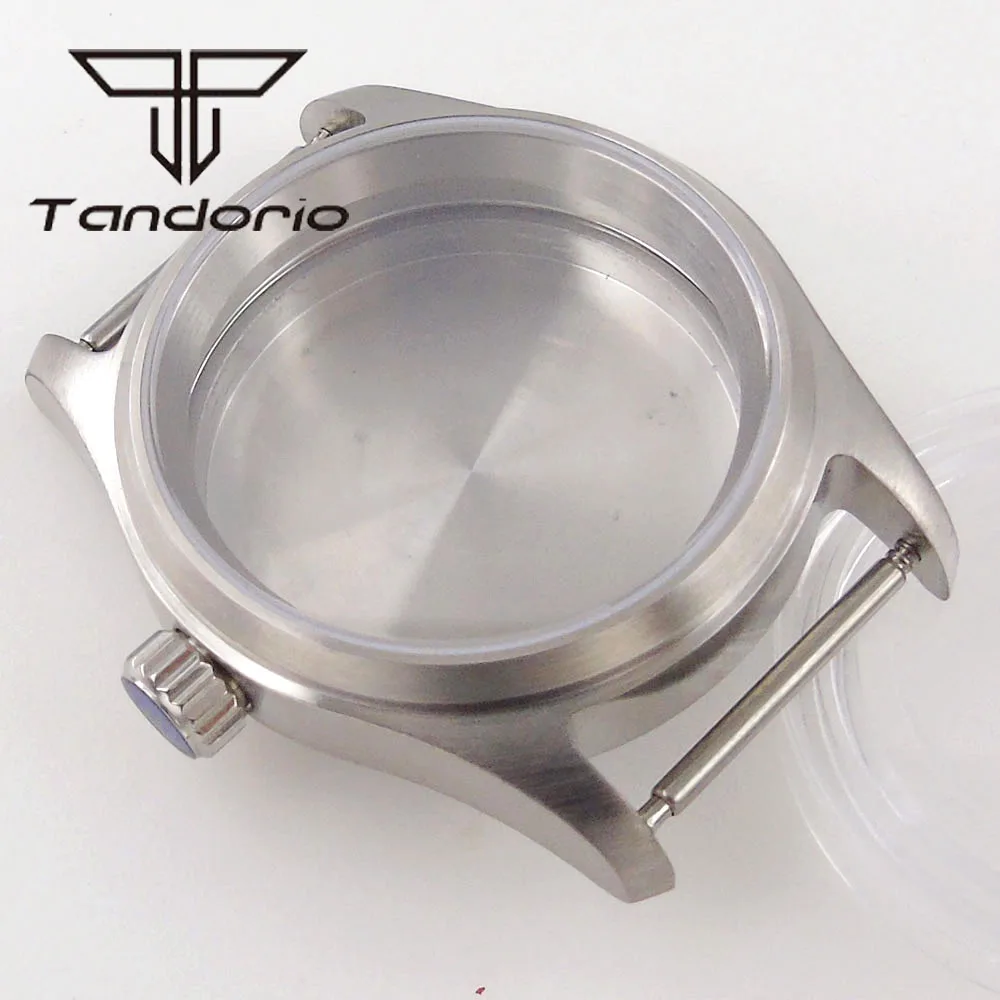 36mm Stainless Steel Brushed 200m Dive Pilot Watch Case Fit NH34 NH35 NH36 ETA2824 PT5000 Movement Sapphire Glass Screw Crown