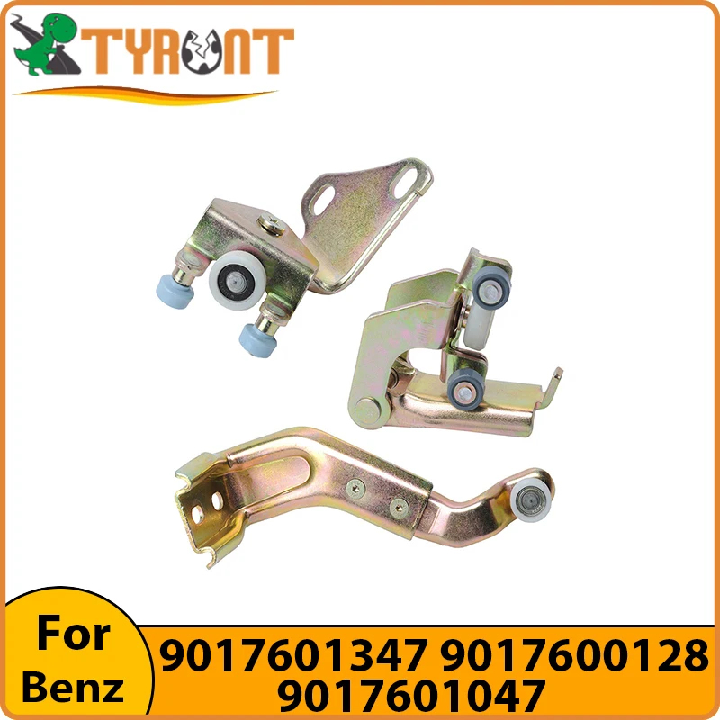 3PCS TYRNT Right Upper Middle Lower Sliding Door Roller Kit #9017601347 9017600128 9017601047 For Mercedes Benz Sprinter 95-06