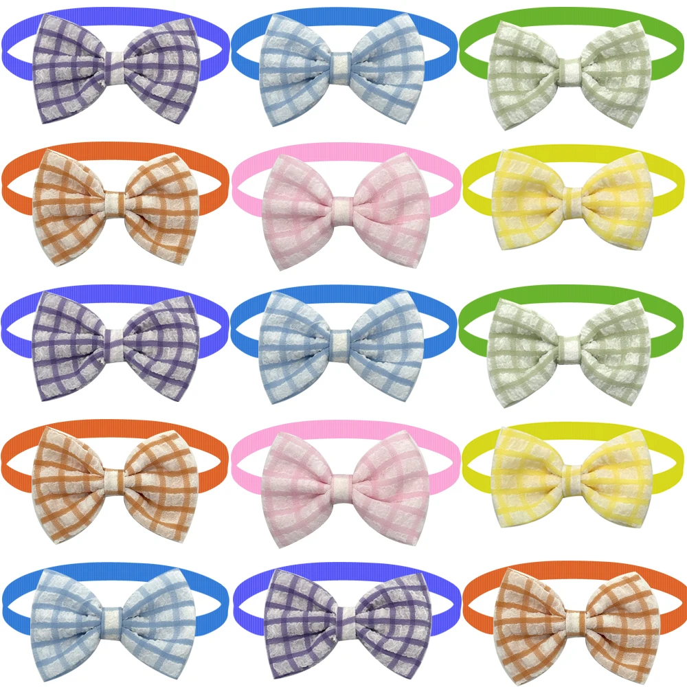 50/100pc Paid Style Dog Bowtie Cute Small Dog Cat Bow Tie Neckties For Dogs Pets Bows For Dog Grooming Accessories Pet Supplies