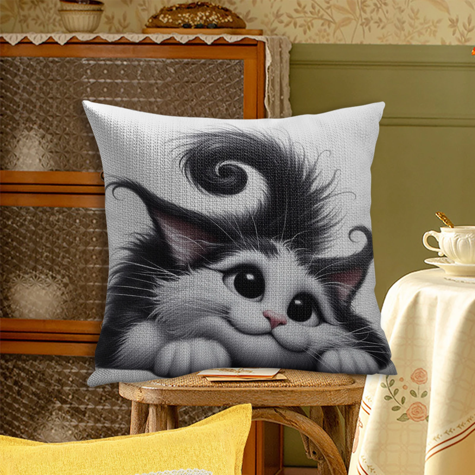 

Набор для вышивания 11CT: Чехол для подушки ручной работы 45x45 см, набор для вышивания для взрослых и начинающих, декор для дома