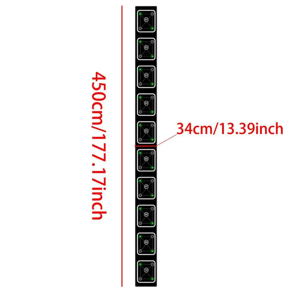 Agility Ladder Mat Multipurpose Footwork Practice Sports Speed Practice Pad for Exercise Outdoor Soccer Sports Playing Field