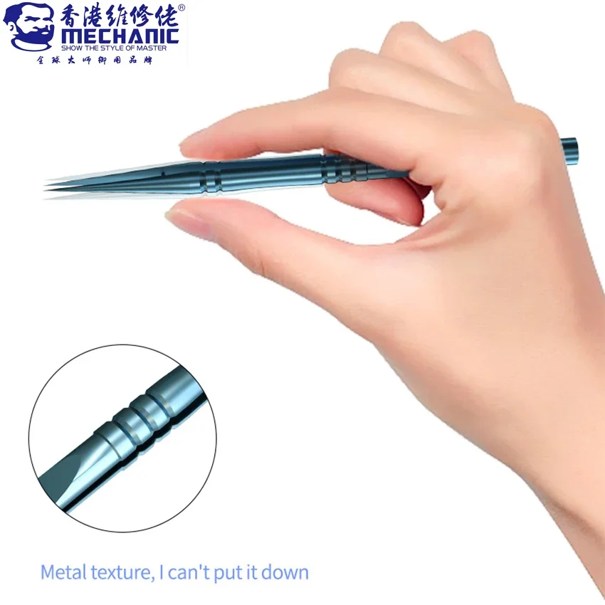 MECHANIC TX-11 TX15 Jump Wire Tweezers Titanium Alloy High Hardness Ultra-Precise Non-magnetic Tweezers for Phone IC Chip Repair