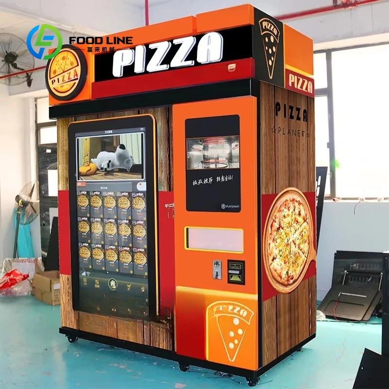 Customized Cabin Style Pizza Vending Machine Self-Service Hot Pizza Baking & Selling Vending Equipment