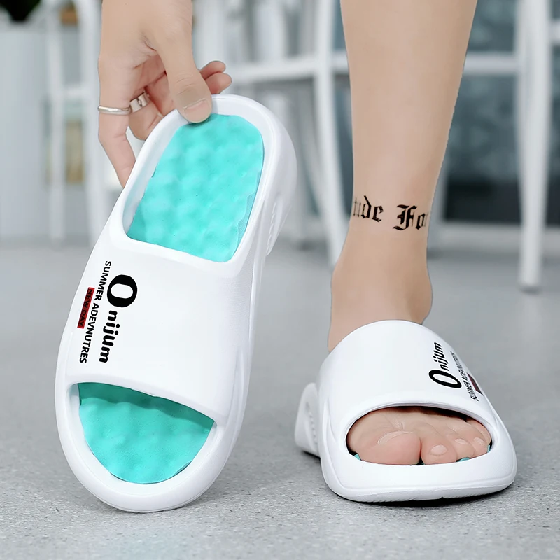 Neue Massage-Hausschuhe für Herren, Indoor-Outdoor-Sandalen, Strand-Freizeitschuhe, bequeme Slides für Herren und Damen, Hausschuhe in großen Größen 46 47 – Detail 11
