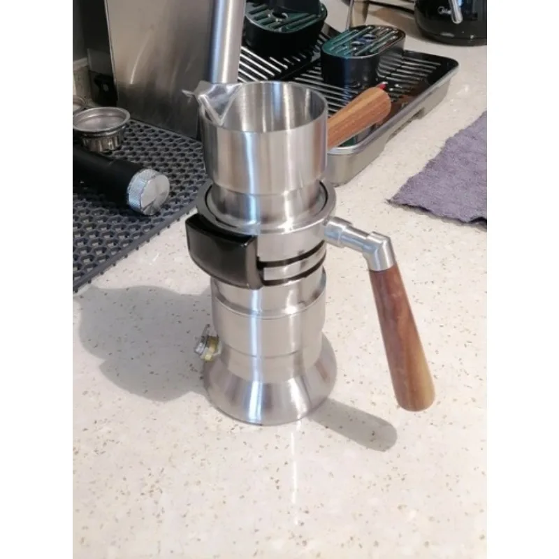 58Mm Stainless Steel Espresso Steam Mocha Pot Extractor
