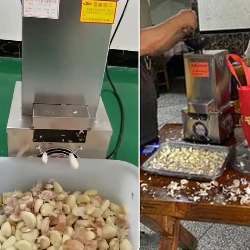 PBOBP Small Air-Operated Dry Garlic Peeling Machine Garlic Separating Processing Machine Garlic Skin Remover Stainless Steel