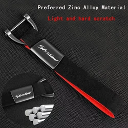 For Honda Shadow 400 600 750 1100 vt125 vt600 vt750 vt400 vlx600 CustomLOGO Motorcycle Keyring Zinc Alloy Suede Leather Keychain