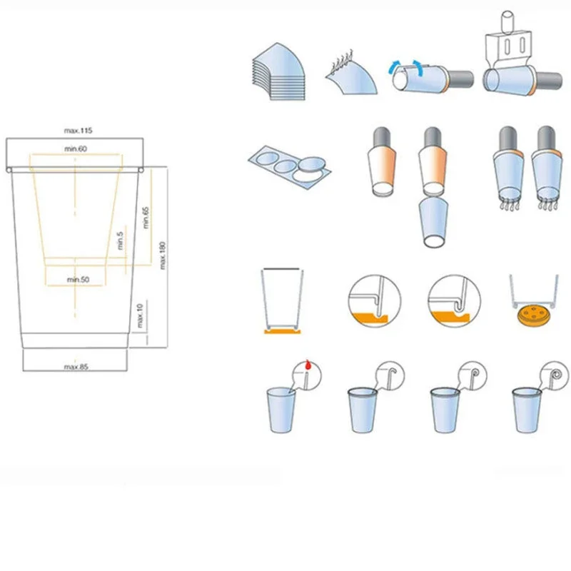 High Speed Forming Fully Automatic Disposable Paper Cup Making Machine Forming Paper Plate Coffee Tea Paper Cup Making Machine