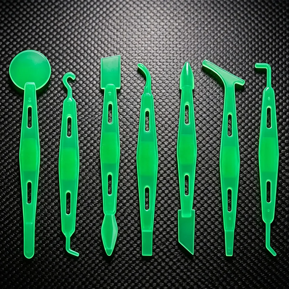 Green Felt Edge Squeegee For Car Window Tint Film Installation Decal Sticker Remover Tool Automotive Wrap Application Kit