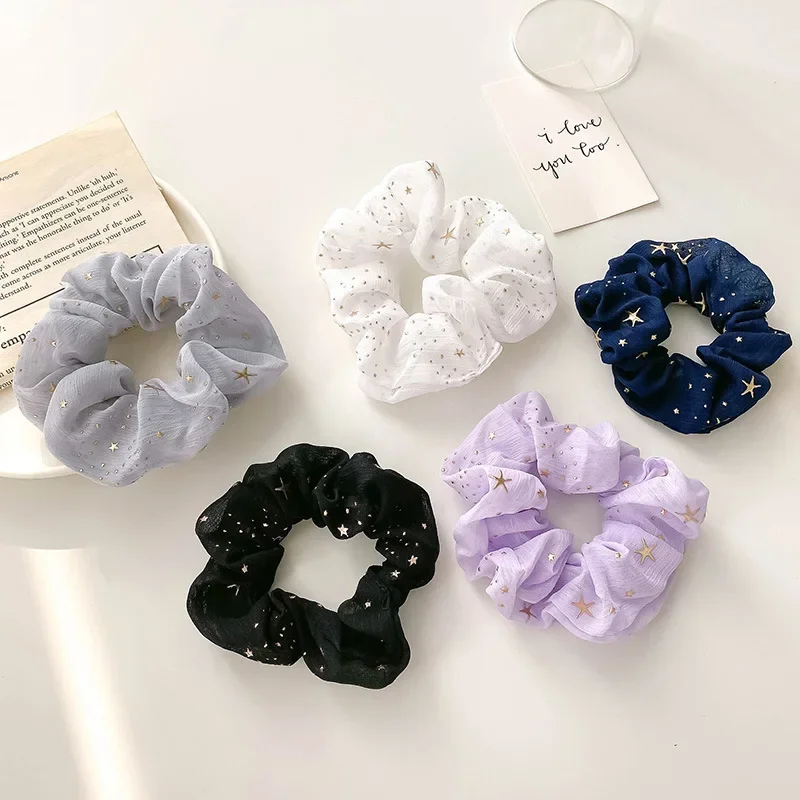 Fashion Scrunchie High-grade Delicate Large Hair Band High Elastic Head Rope Women's Hair Accessories