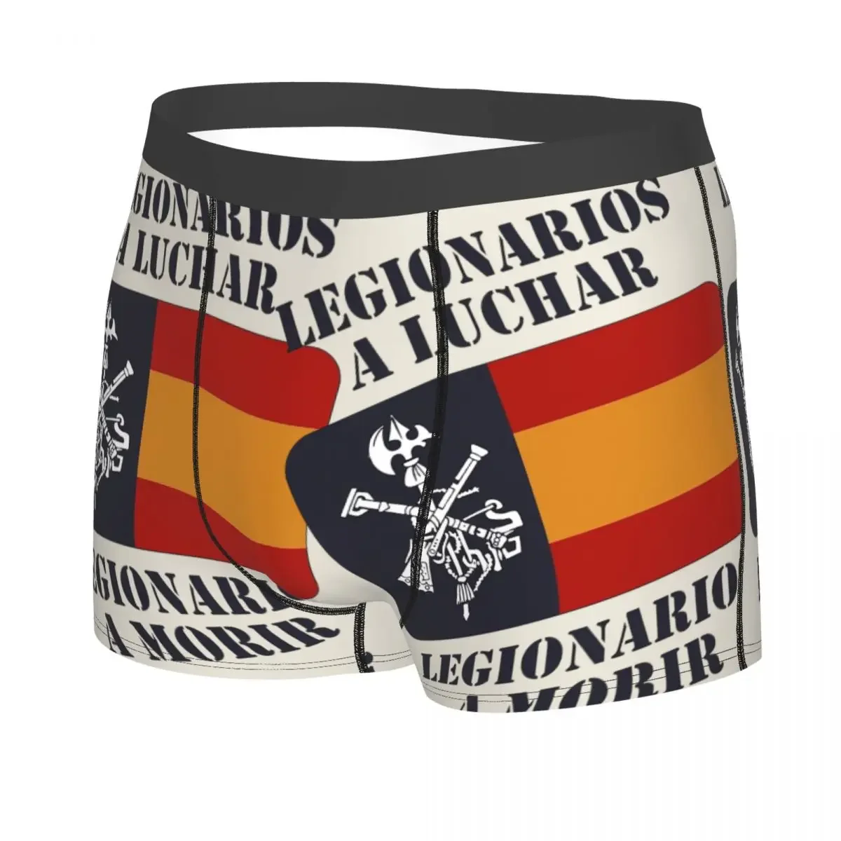 Legionarios A Luchar Men Boxer Briefs Spanish Legion Highly Breathable Underwear Top Quality Print Shorts Birthday Gifts