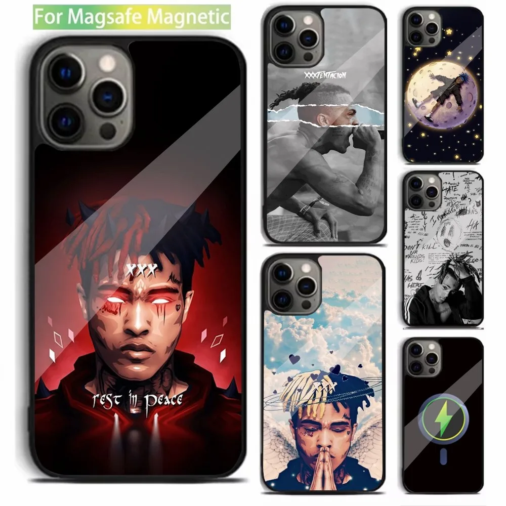 Rapper X-Xxxtentacions Phone Case For iPhone 16,15,14,13,12,11,Plus,Pro,Max,Mini Magsafe Magnetic Wireless Charging